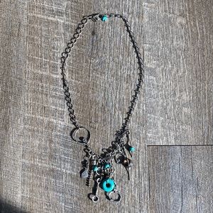 Silpada Sterling Sliver, Stabilized Turquoise, Smoky Quartz, Magnesite, Howlite